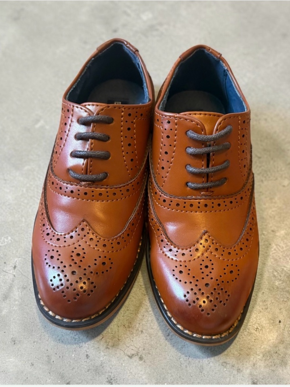 NEW Boys Oxford Shoes | Brown | Dress Shoes | Laces | 10
